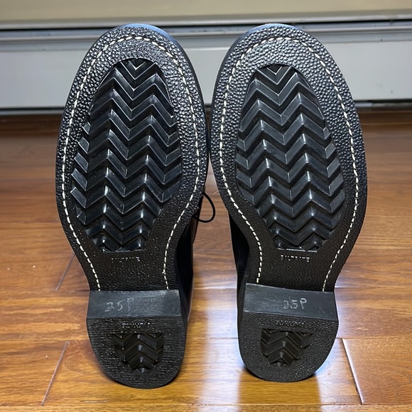 Vintage Biltrite 1975 Military Boots Mens 7.5 Addison Shoe Co Steel Toe Grunge - Picture 4 of 13